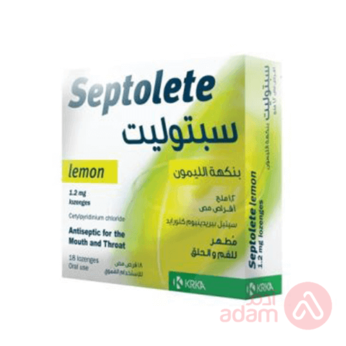 Septolate Lemon Lozenges 18Pcs