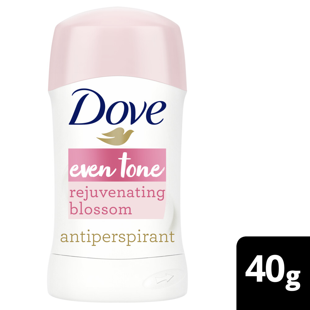 DOVE مزيل عرق ستيك مضاد التعرق من دوڤ، لتوحيد لون البشرة، برائحة الأزهار المنعشة، حماية من العرق والرائحة لمدة ٤٨ ساعة، ٤٠ جم