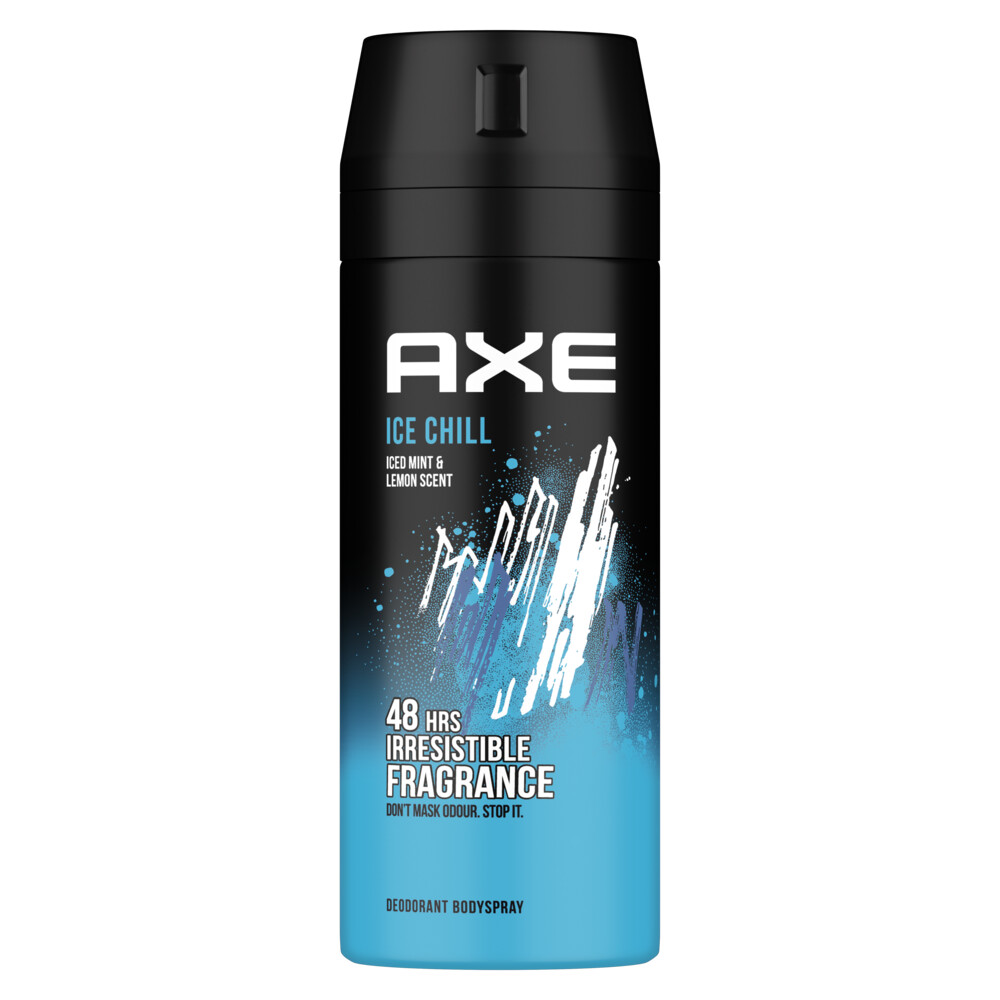 AXE بخاخ أكس المزيل لرائحة العرق للرجال، لحماية من الروائح تدوم طويلًا، أيس تشيل، وعطر لا يقاوم لـ٤٨ ساعة ١٥٠ مل