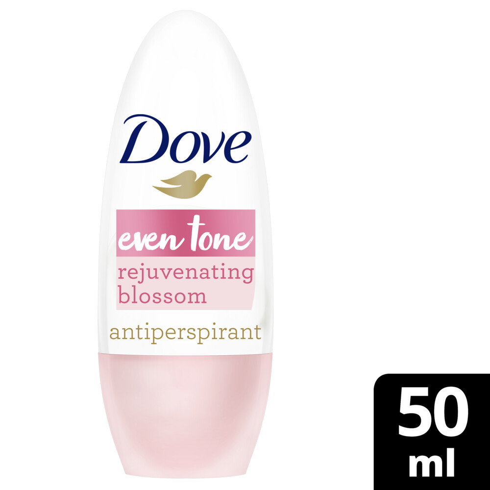 DOVE مزيل عرق الكرة الدوارة مضاد التعرق من دوڤ، لتوحيد لون البشرة، برائحة الأزهار المنعشة، حماية من العرق والرائحة لمدة ٤٨ ساعة، ٥٠ مل