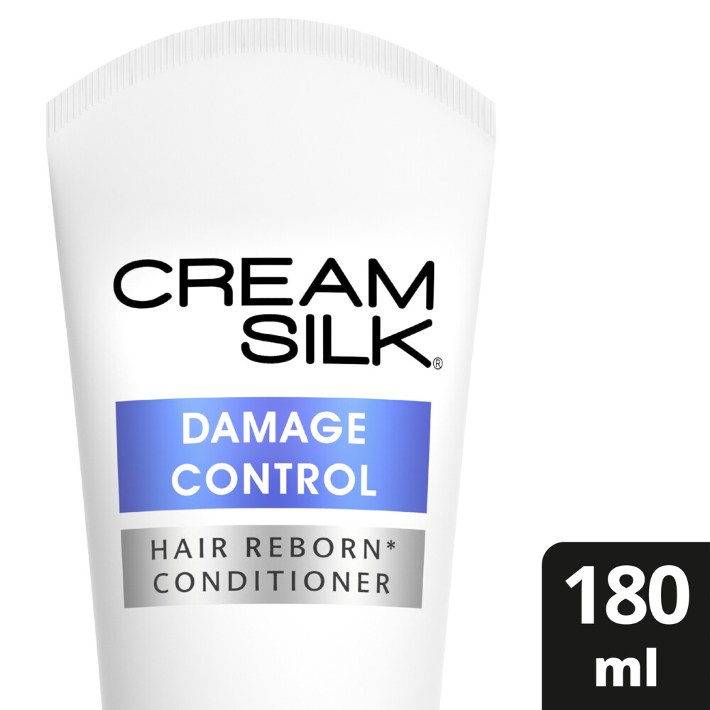 CREAM SILK بلسم كريم سيلك هير ريبورن، للشعر الضعيف والمتقصف، سيطرة على التلف، حماية من التلف حتى 97٪ ، 180 مل